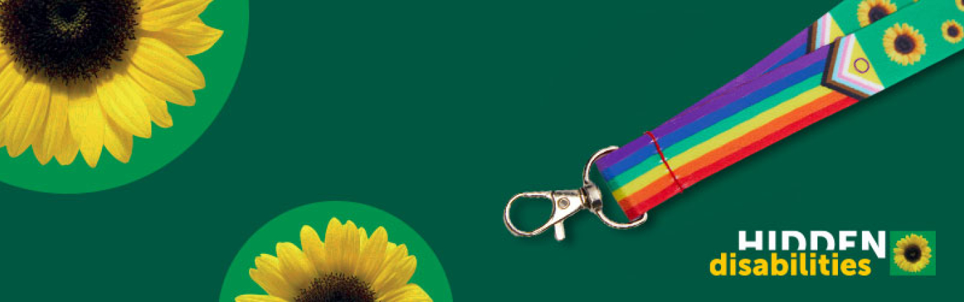European launch of the new Sunflower Lanyard with the Intersex-Inclusive Pride flag